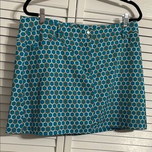 Slazenger Blue and White A-Line Mini Skort Resort Wear size 12